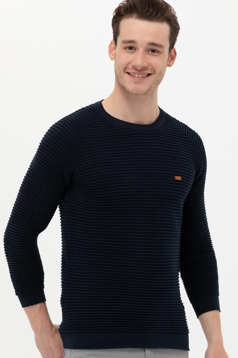 Erkek Lacivert Kazak