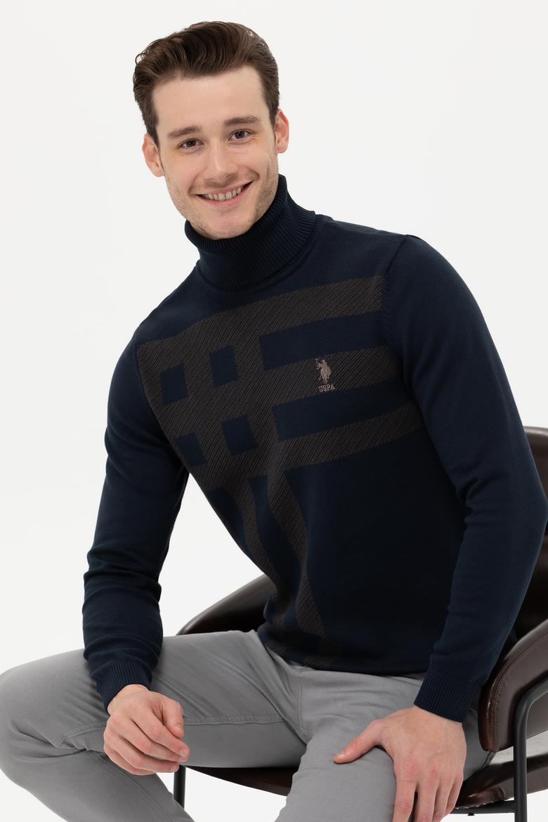 Erkek Lacivert Kazak