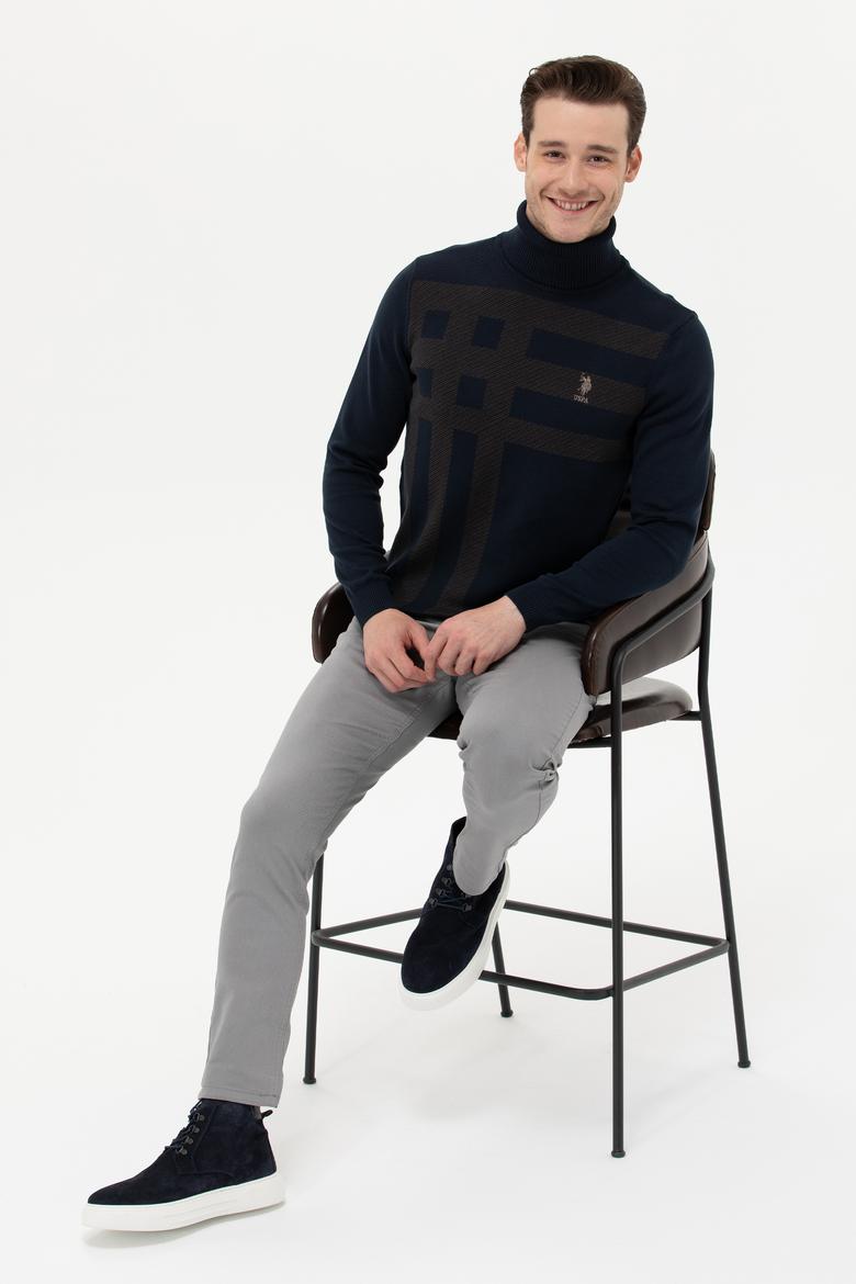 Erkek Lacivert Kazak - 50256662006