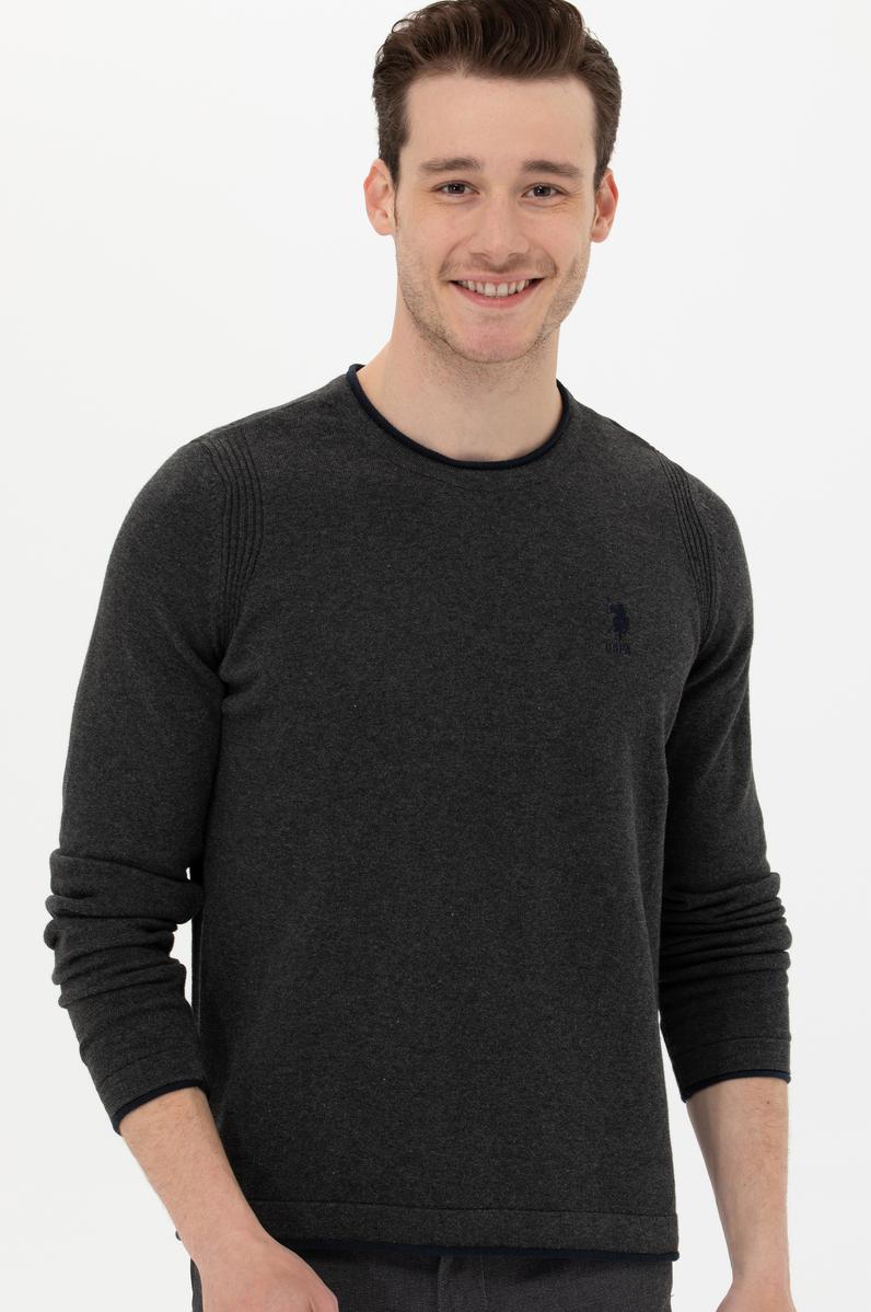 Erkek Antrasit Melanj Kazak