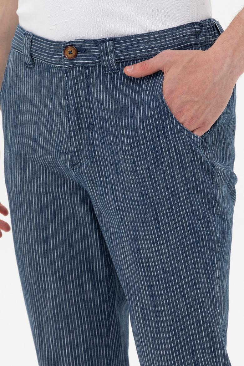 Erkek Mavi Denim Pantolon - 50246802066