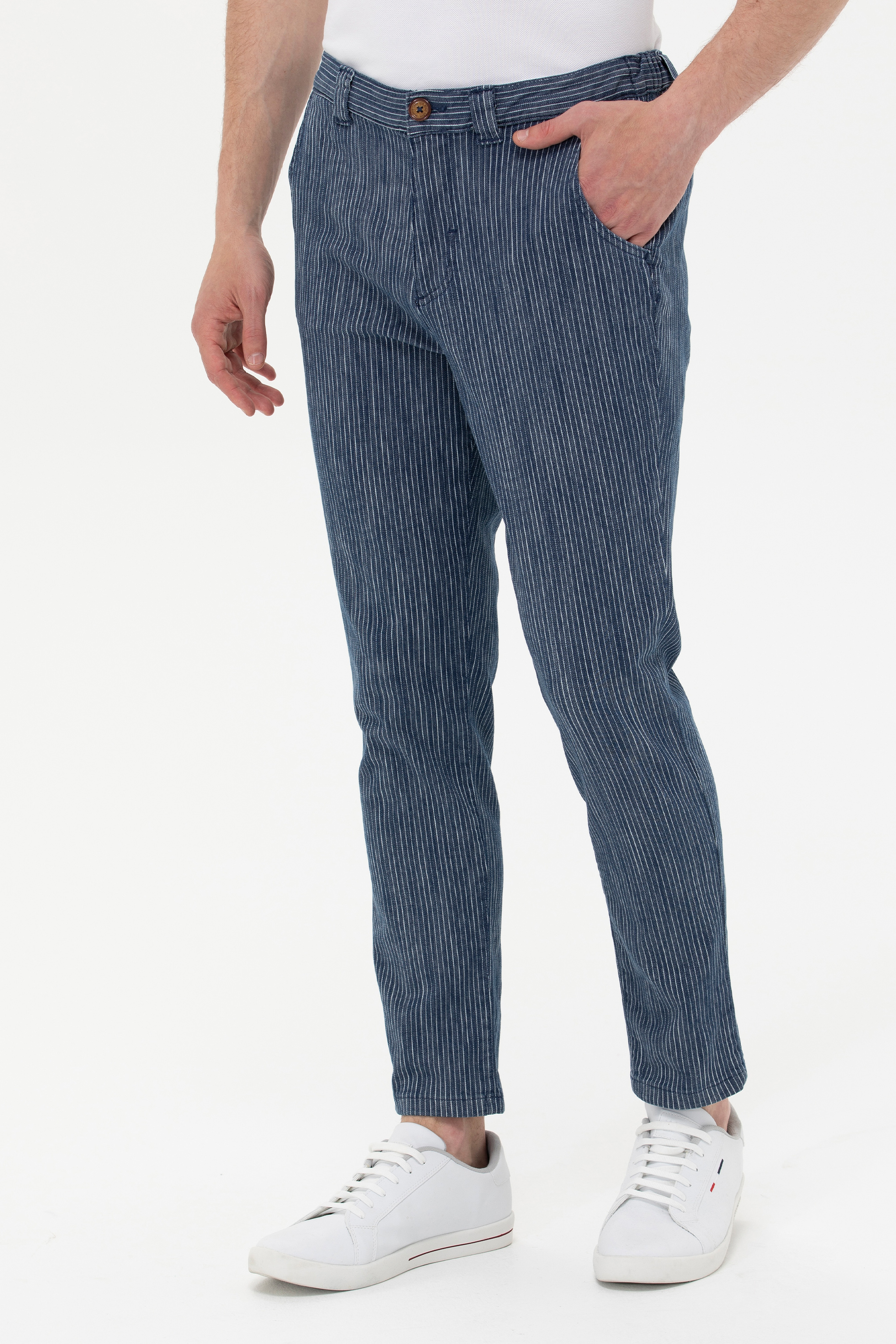 Erkek Mavi Denim Pantolon - Image 2