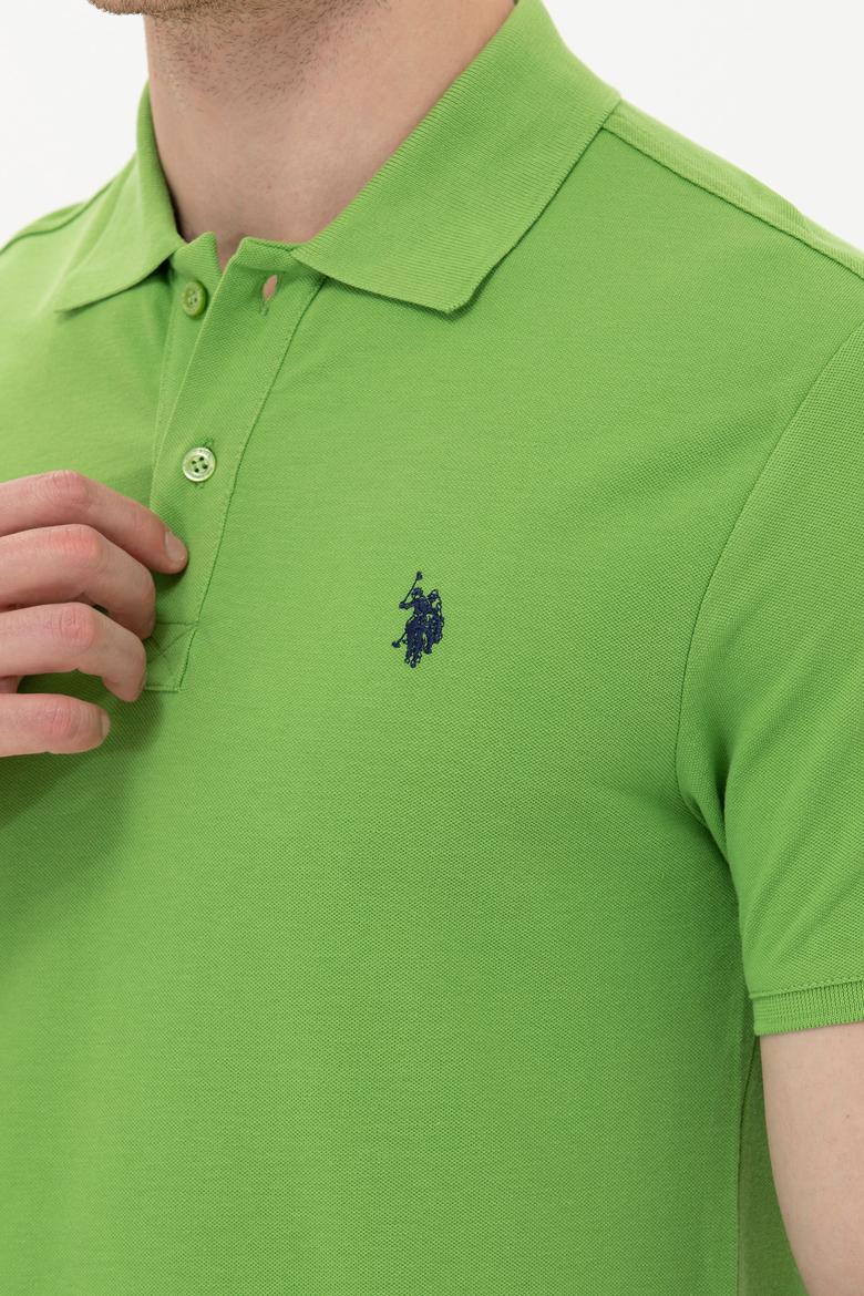 Erkek Elma Yeşili Basic Polo Yaka Tişört - 50249149062