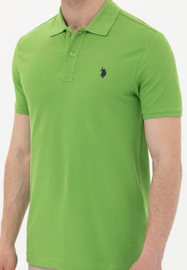 Erkek Elma Yeşili Basic Polo Yaka Tişört - 50249149062