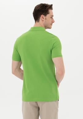 Erkek Elma Yeşili Basic Polo Yaka Tişört - 50249149062