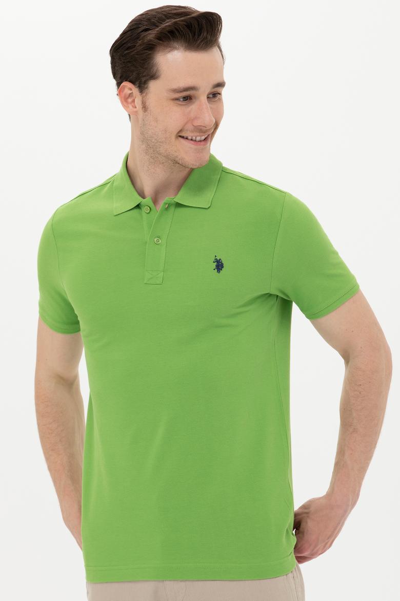 Erkek Elma Yeşili Basic Polo Yaka Tişört - 50249149062