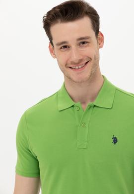 Erkek Elma Yeşili Basic Polo Yaka Tişört - 50249149062