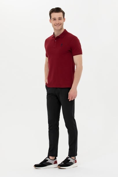 Erkek Slim Fit Siyah Kanvas Pantolon