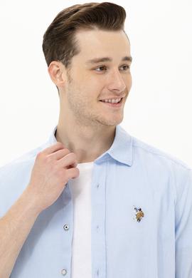 Erkek Açık Mavi Uzun Kollu Basic Gömlek - 50262880010