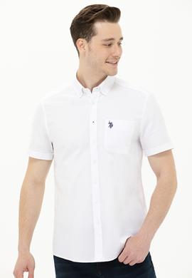 Erkek Beyaz Kısa Kollu Gömlek - 50263027017