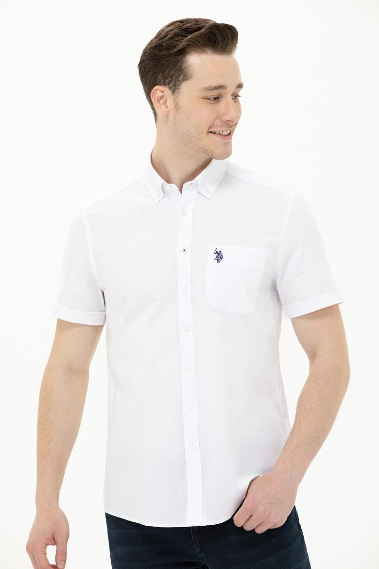 Erkek Beyaz Kısa Kollu Gömlek - 50263027017