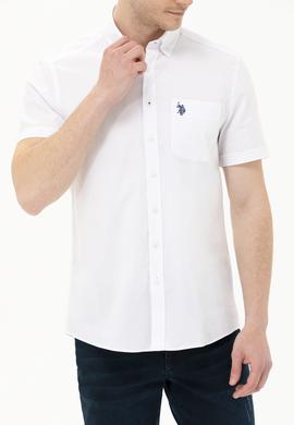 Erkek Beyaz Kısa Kollu Gömlek - 50263027017