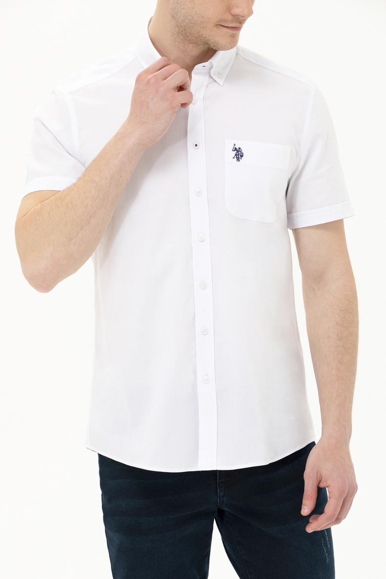 Erkek Beyaz Kısa Kollu Gömlek - 50263027017
