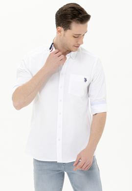 Erkek Beyaz Uzun Kollu Gömlek - 50263824026