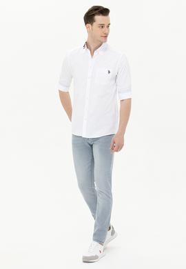 Erkek Beyaz Uzun Kollu Gömlek - 50263824026