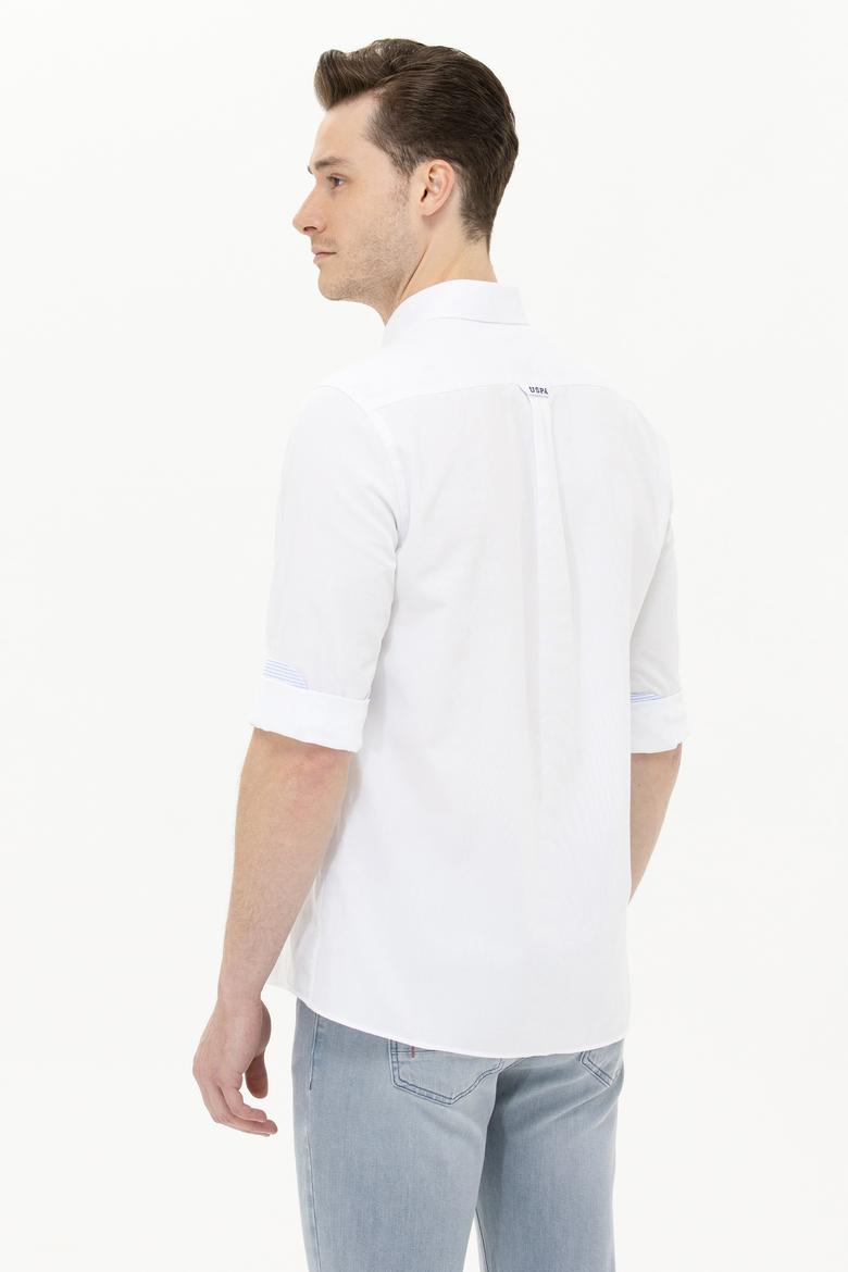 Erkek Beyaz Uzun Kollu Gömlek - 50263824026