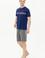 Erkek Açık Lacivert Pijama Takımı