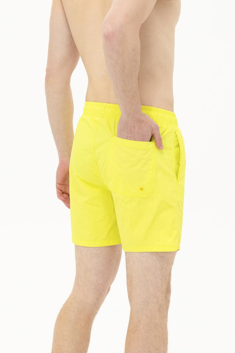 Erkek Neon Sarı Deniz Şortu - 50262332067