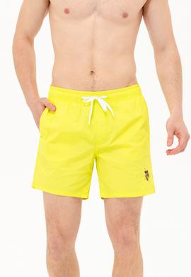Erkek Neon Sarı Deniz Şortu - 50262332067