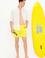 Erkek Neon Sarı Deniz Şortu