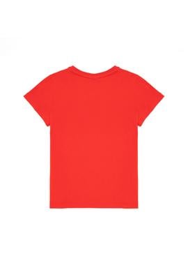 Çocuk Kırmızı Bisiklet Yaka Tişört - 50263028156