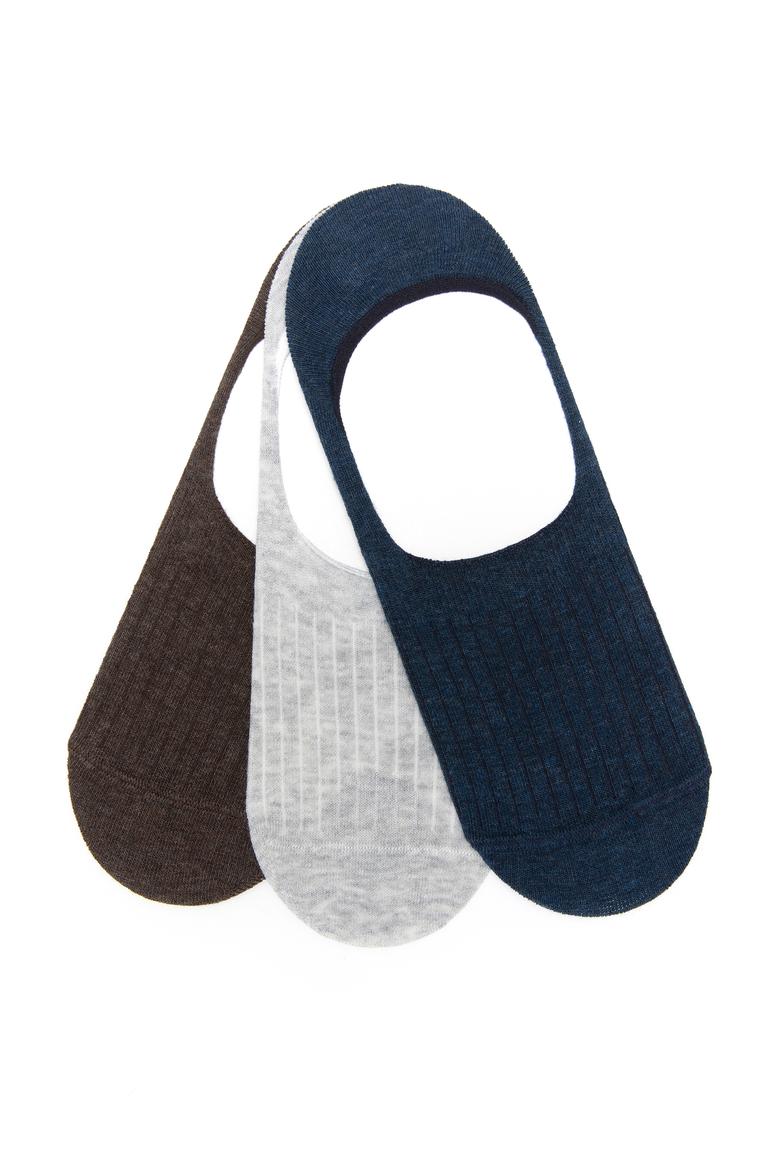 Erkek Lacivert 3'lü Çorap - 50265696001