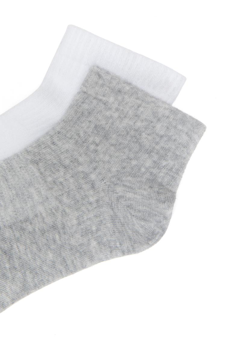 Erkek Gri Melanj 2'li Çorap - 50265708003