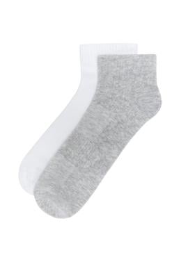 Erkek Gri Melanj 2'li Çorap - 50265708003