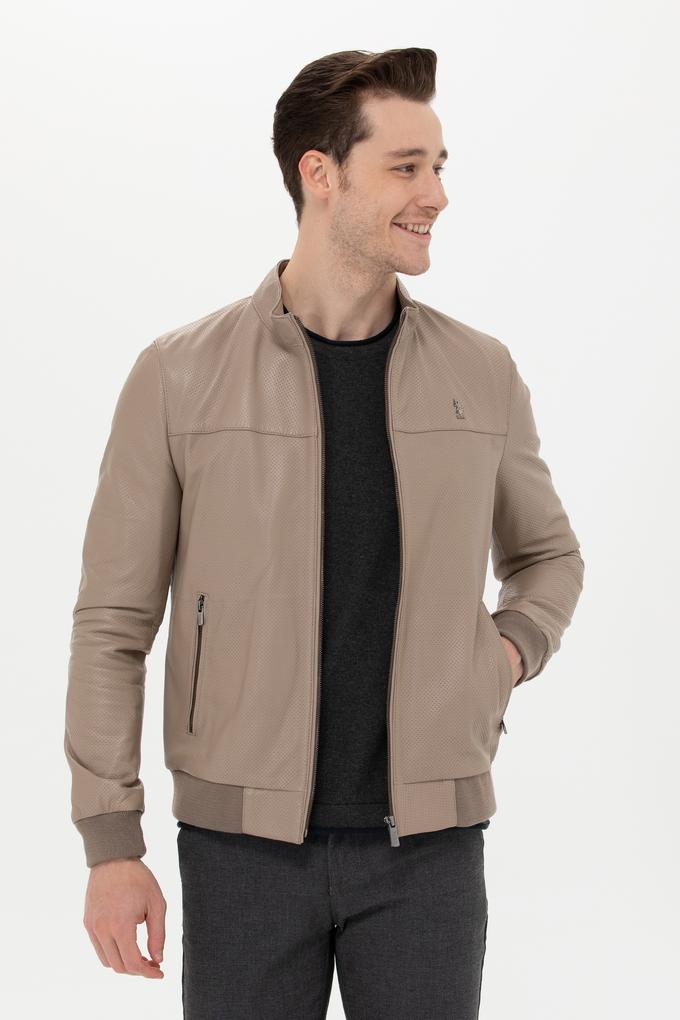 Erkek Vizon Deri Ceket