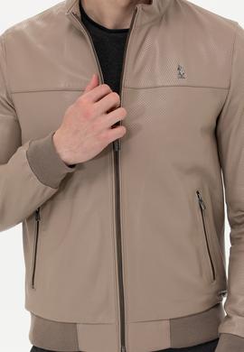 Erkek Vizon Deri Ceket - 50268879035