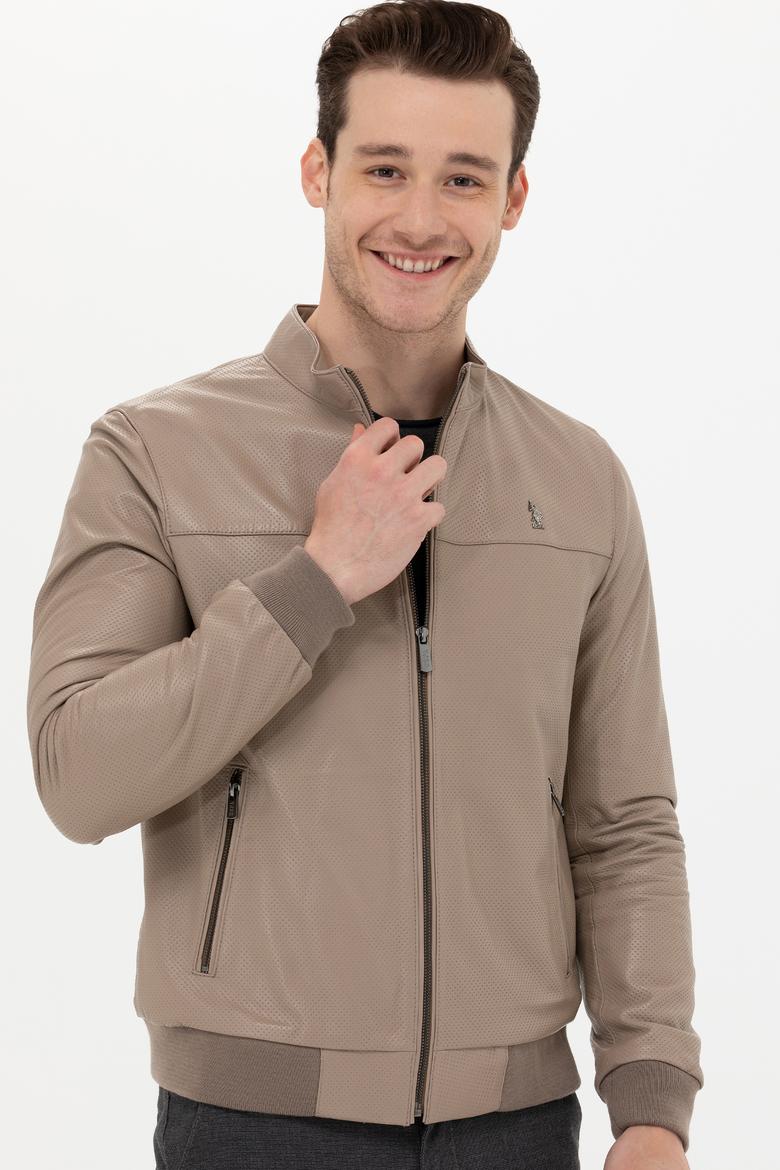 Erkek Vizon Deri Ceket - 50268879035