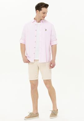 Erkek Manolya Uzun Kollu Basic Gömlek - 50262880154