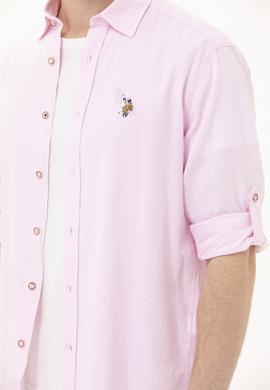 Erkek Manolya Uzun Kollu Basic Gömlek - 50262880154