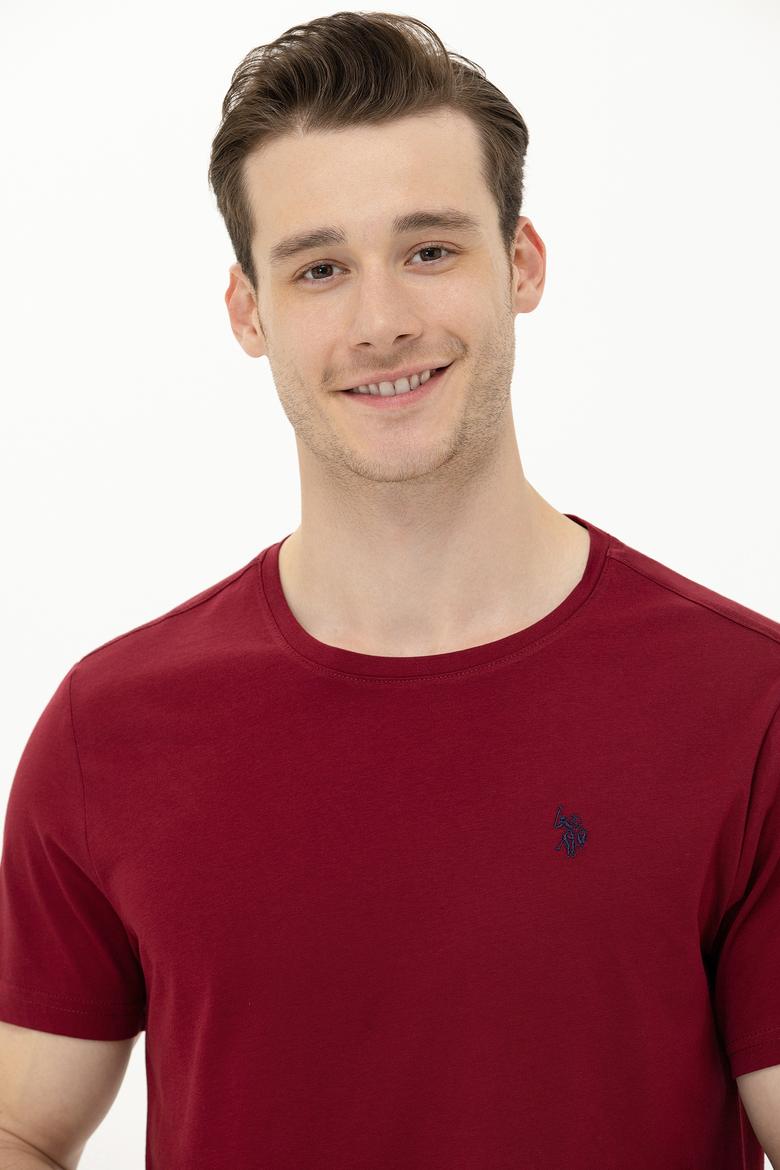 Erkek Plum Basic Bisiklet Yaka Tişört - 50262974103