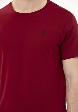 Erkek Plum Basic Bisiklet Yaka Tişört - 50262974103