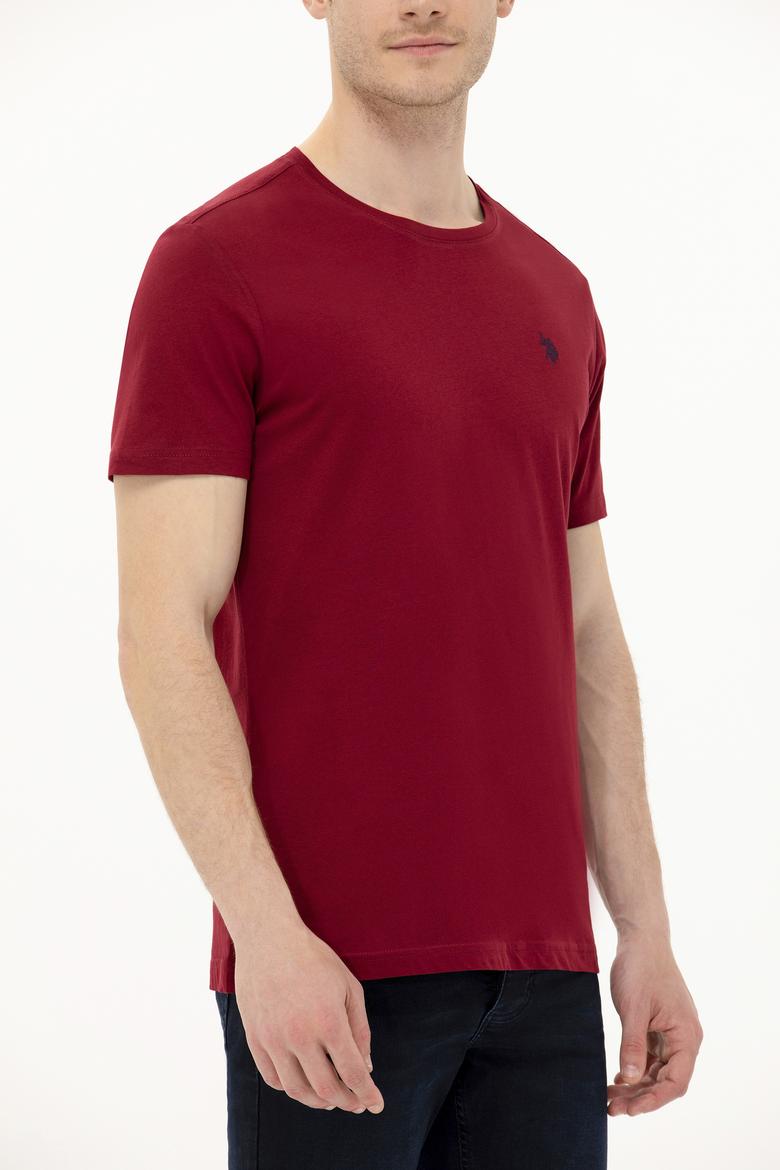 Erkek Plum Basic Bisiklet Yaka Tişört - 50262974103