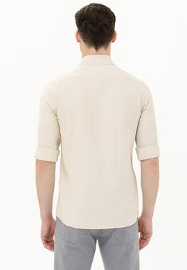 Erkek Taş Uzun Kollu Basic Gömlek - 50262980086