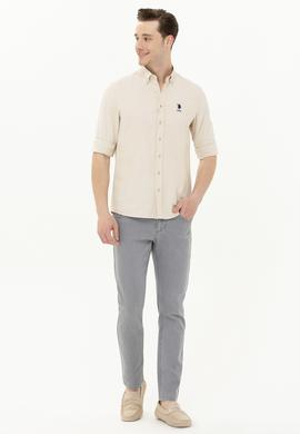 Erkek Taş Uzun Kollu Basic Gömlek - 50262980086