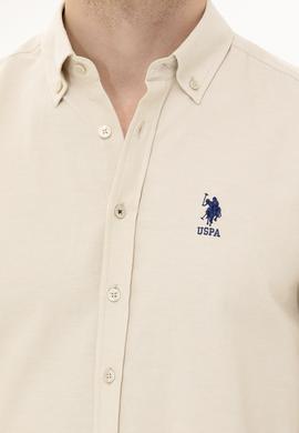 Erkek Taş Uzun Kollu Basic Gömlek - 50262980086