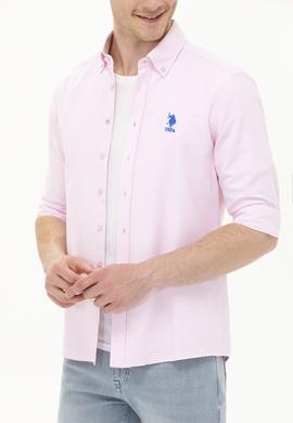 Erkek Manolya Uzun Kollu Basic Gömlek - 50262980108