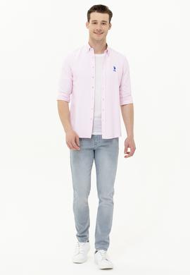 Erkek Manolya Uzun Kollu Basic Gömlek - 50262980108