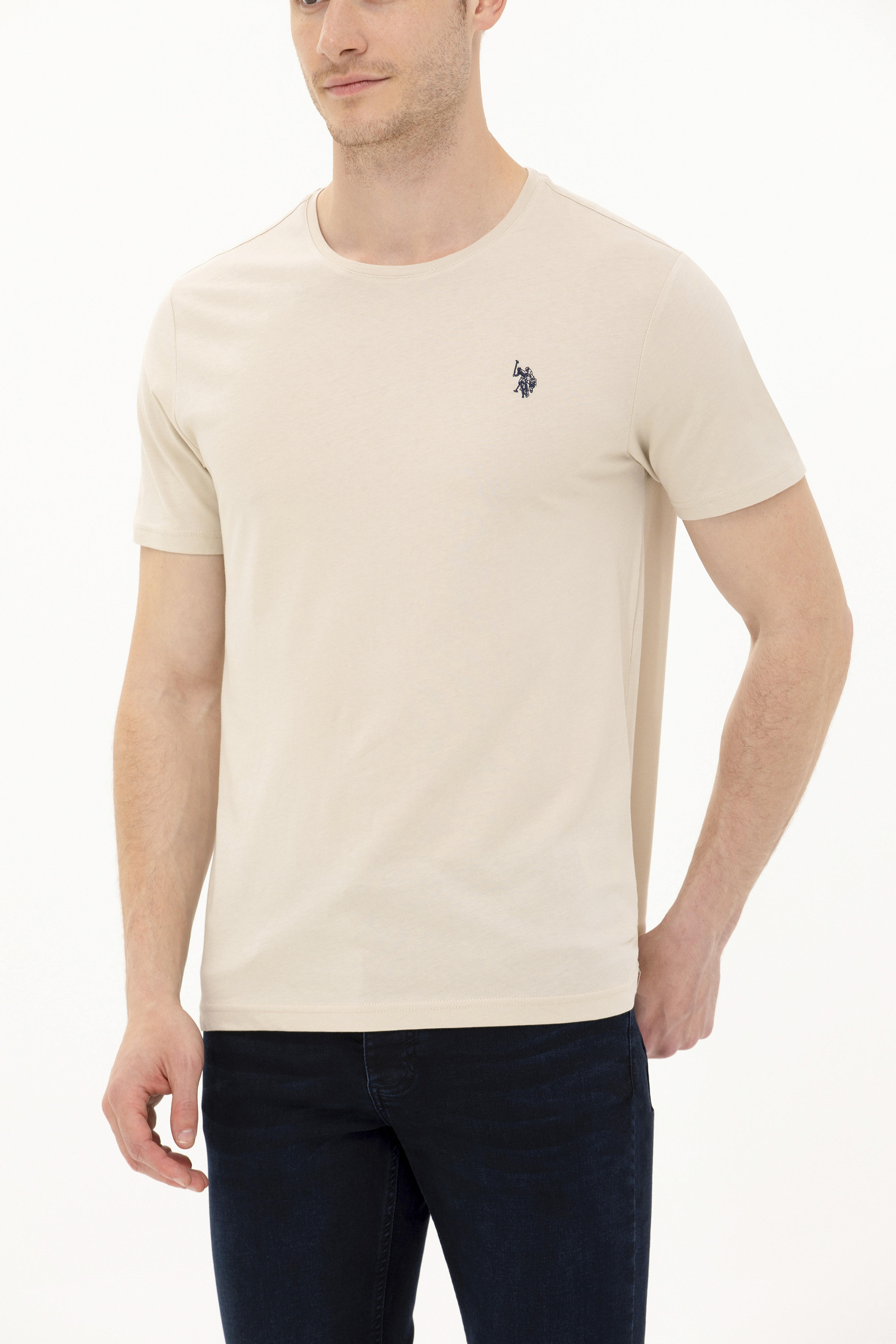 Erkek Taş Basic Tişört - Image 6