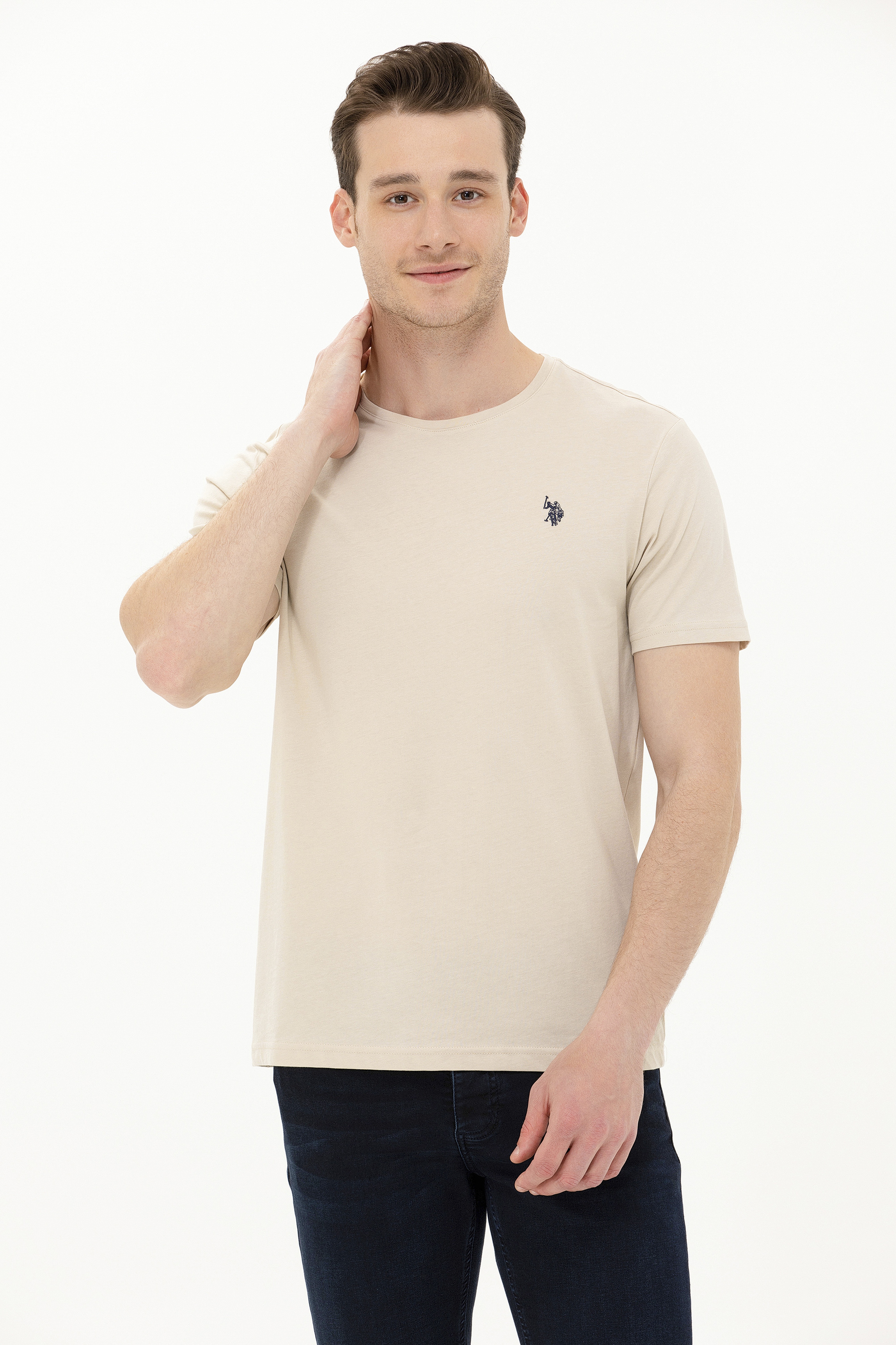 Erkek Taş Basic Tişört - Image 2