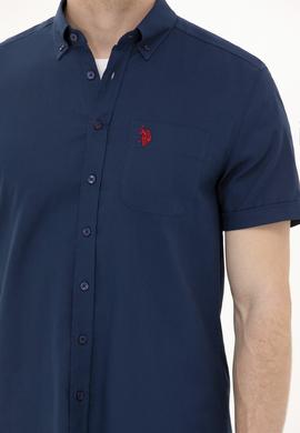 Erkek Lacivert Kısa Kollu Gömlek - 50263027111