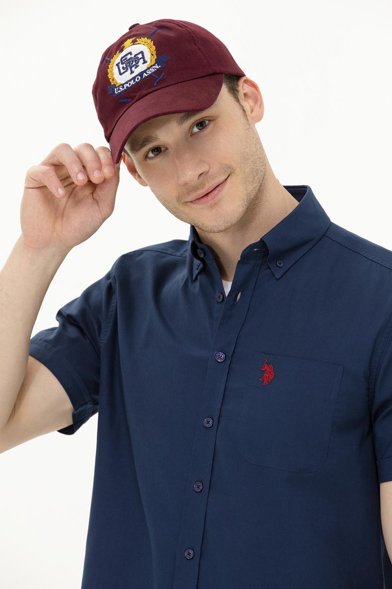 Erkek Lacivert Kısa Kollu Gömlek - 50263027111