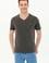 Erkek Antrasit Basic V Yaka Tişört