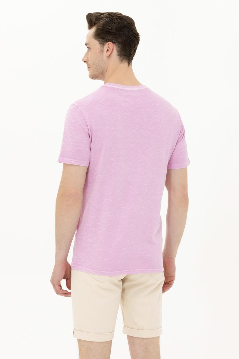 Erkek Manolya Basic V Yaka Tişört - 50263474090