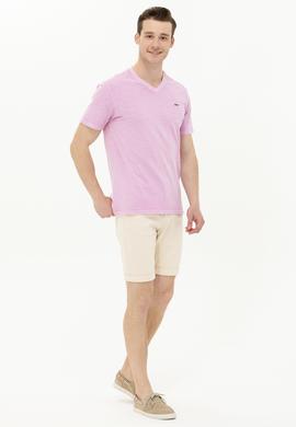 Erkek Manolya Basic V Yaka Tişört - 50263474090