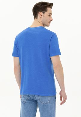 Erkek Saks Basic V Yaka Tişört - 50263474148