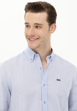 Erkek Mavi Uzun Kollu Gömlek - 50263900006